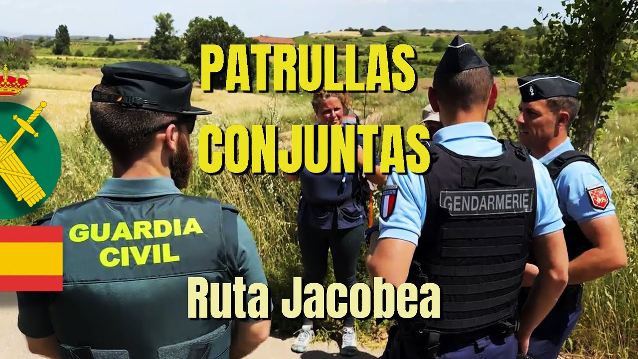 Patrullas conjuntas entre Guardia Civil y Gendarmería Francesa en ruta jacobea al paso por La Rioja