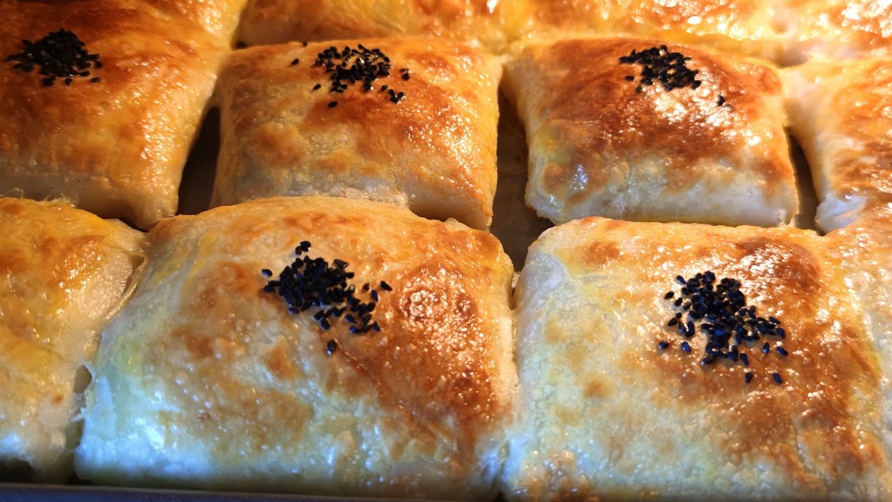 Yufka varsa! Öyle Kolay ve Lezzetli ki 💯Puf Puf Kabaran Pırasalı Börek👌🏼 Zarf Böreği