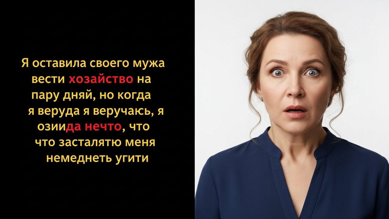 Я ОСТАВИЛА МУЖА НА ХОЗЯЙСТВЕ НА ПАРУ ДНЕЙ, НО ВЕРНУВШИСЬ, УВИДЕЛА ТАКОЕ, ЧТО СРАЗУ УШЛА