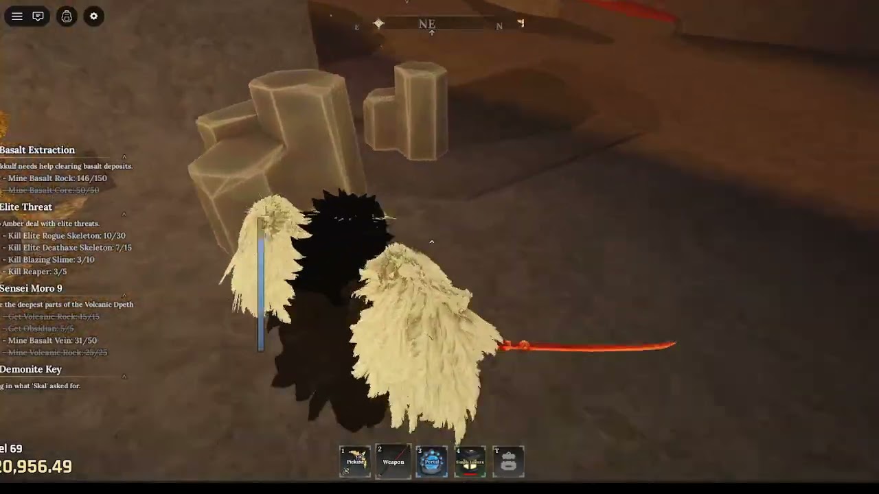 Playing Roblox The Forge!