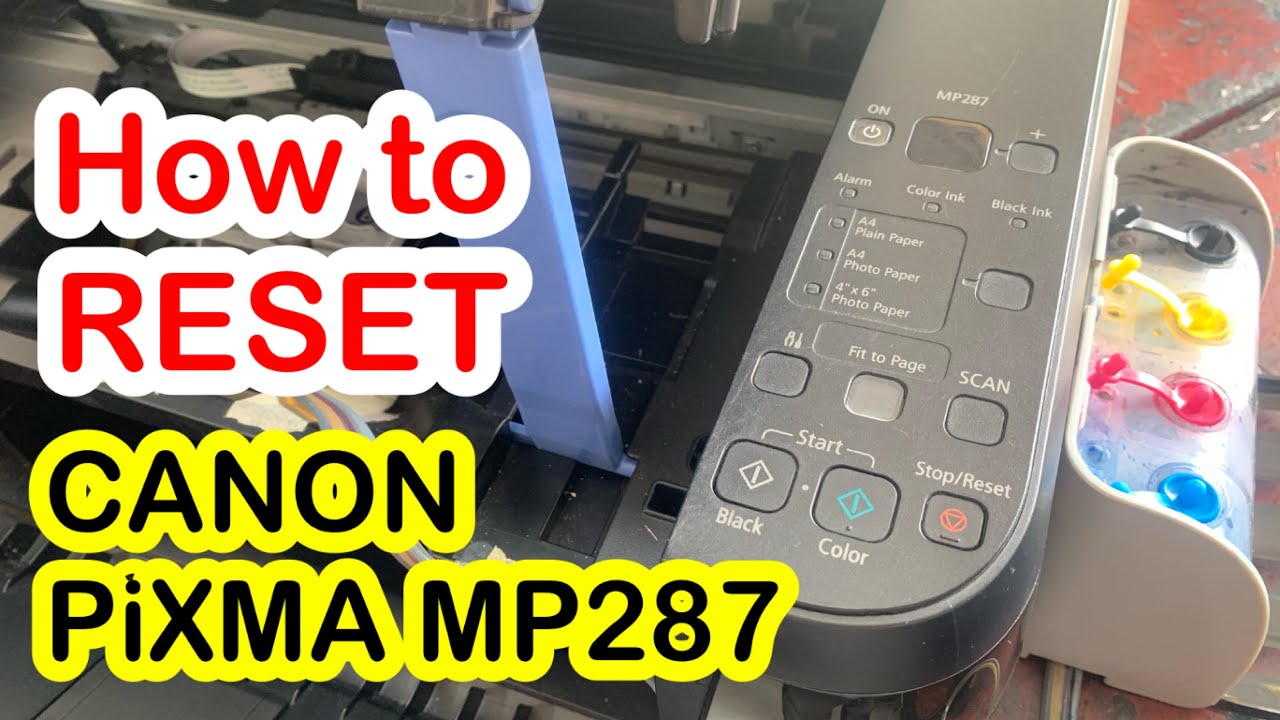HOW TO RESET CANON PIXMA MP287 | 5B00 ERROR