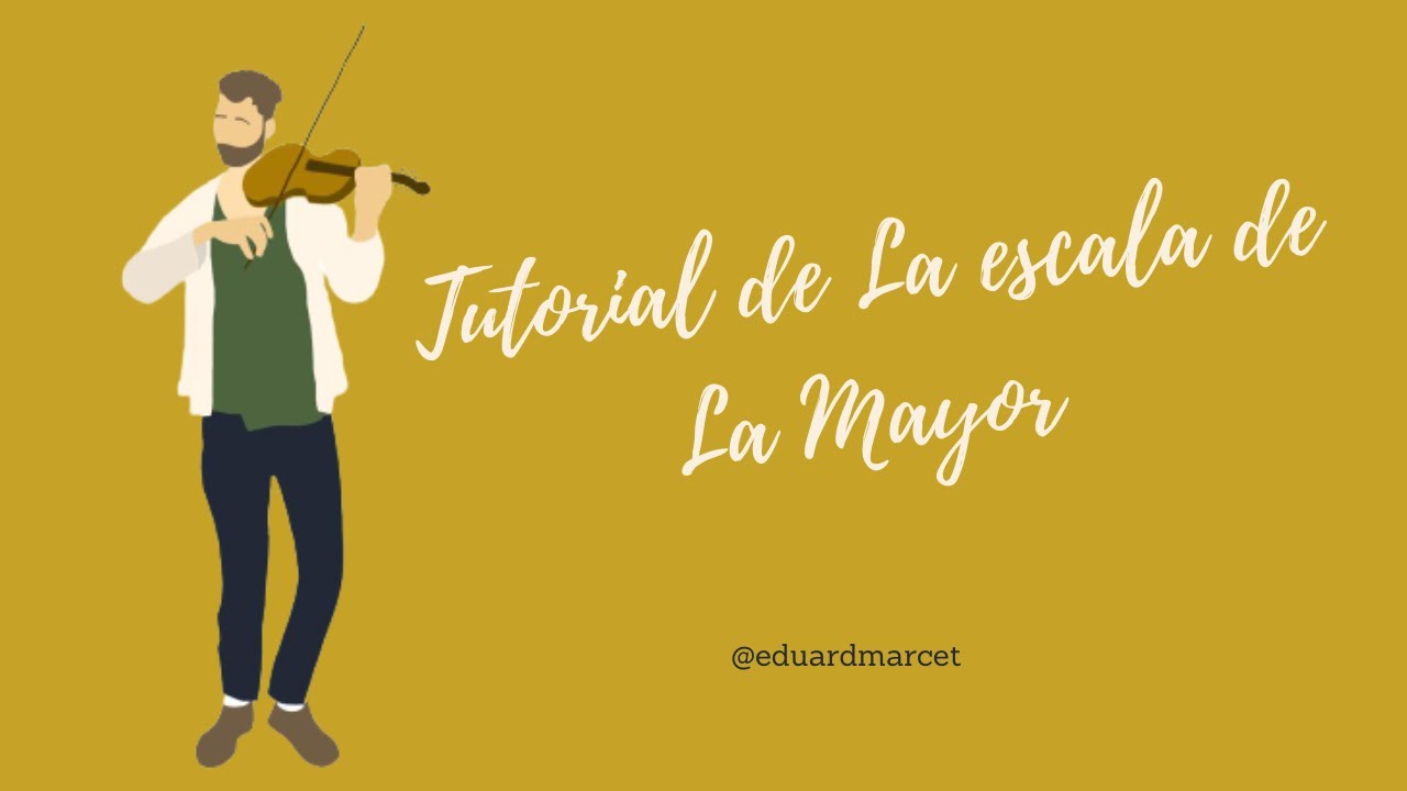 Tutorial. de la Escala de la Mayor en viol&iacute;n para principantes