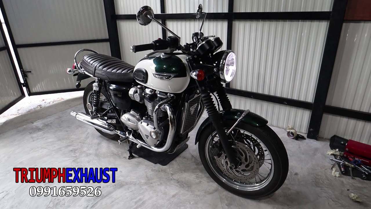 Vance and hines US spec exhaust Triumph bonneville T120 (Decat)