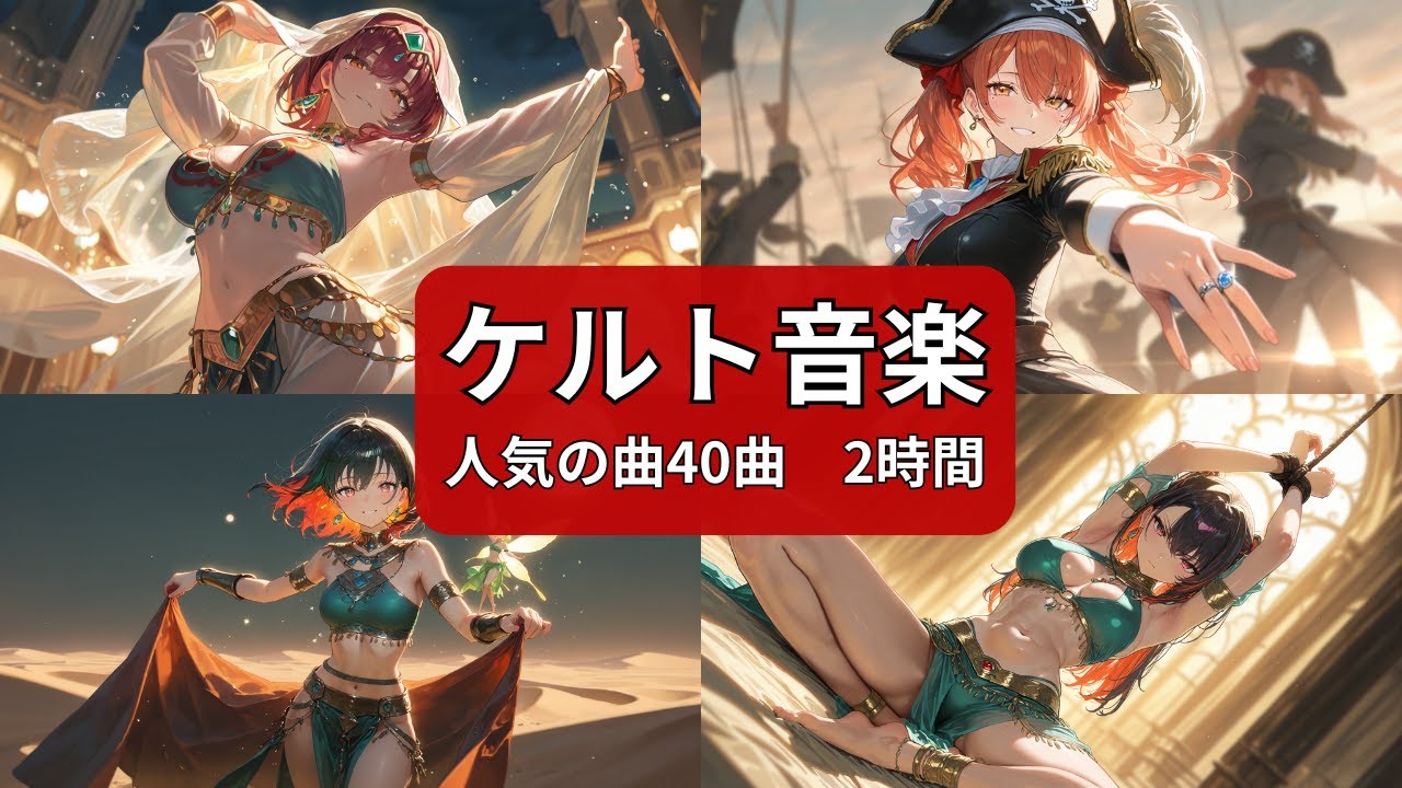 【作業用BGM】 人気のケルト音楽ベストvol 2｜40曲 2時間【Japanese songs】
