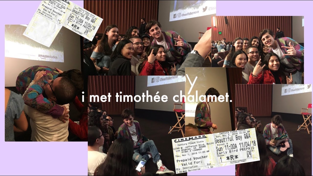 i met timothée chalamet last month and now i'm dead. | vlog 010