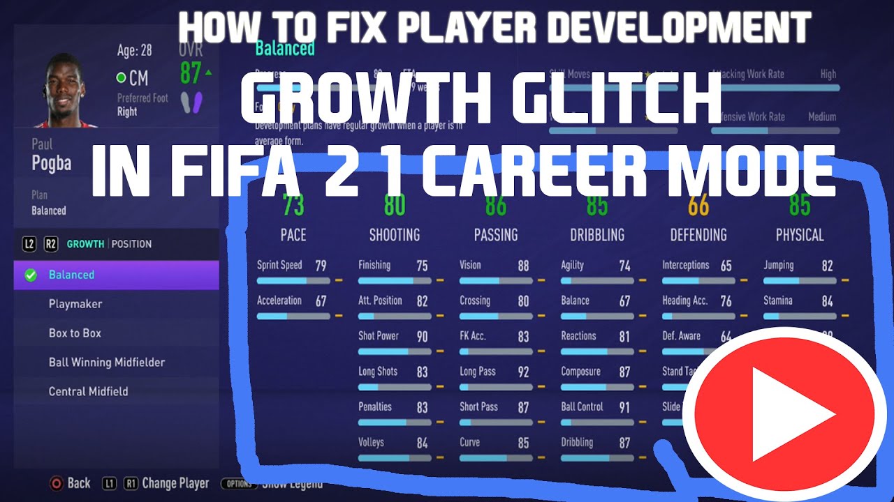 FIFA 21: Как исправить ошибки, из-за которых игроки не развиваются в режиме карьеры. Лучший метод.