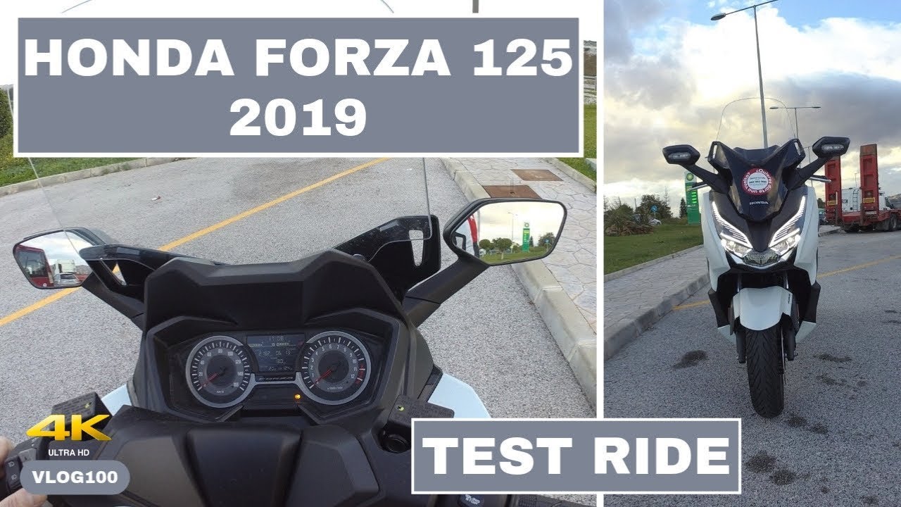 Honda Forza 125 (2019) - Test Ride - VLOG100 [4K]