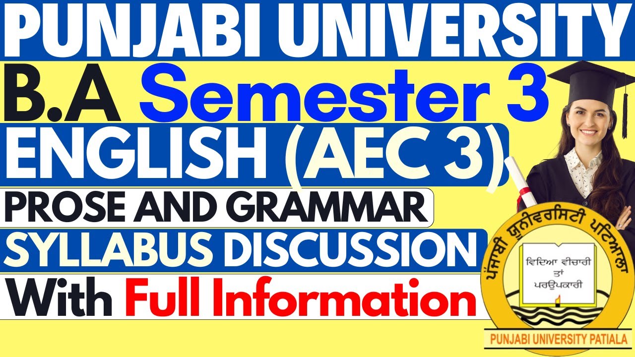 Prose and Grammar | English AEC Semester 3 | AEC English Syllabus Sem 3 | English BA Sem 3