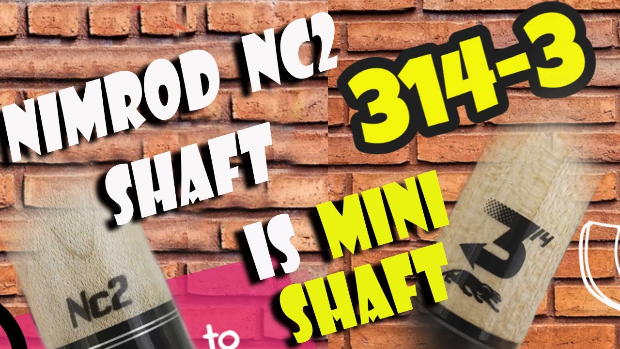 NIMROD NC2 WOOD SHAFT IS MINI 314 3  #billiards #cuesport #pool#trickshot #snooker