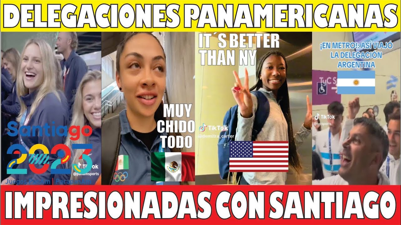 🚨ATLETAS PANAMERICANOS IMPRESIONADOS CON SANTIAGO! #Panamericanos2023 #MedalleroPanamericano2023