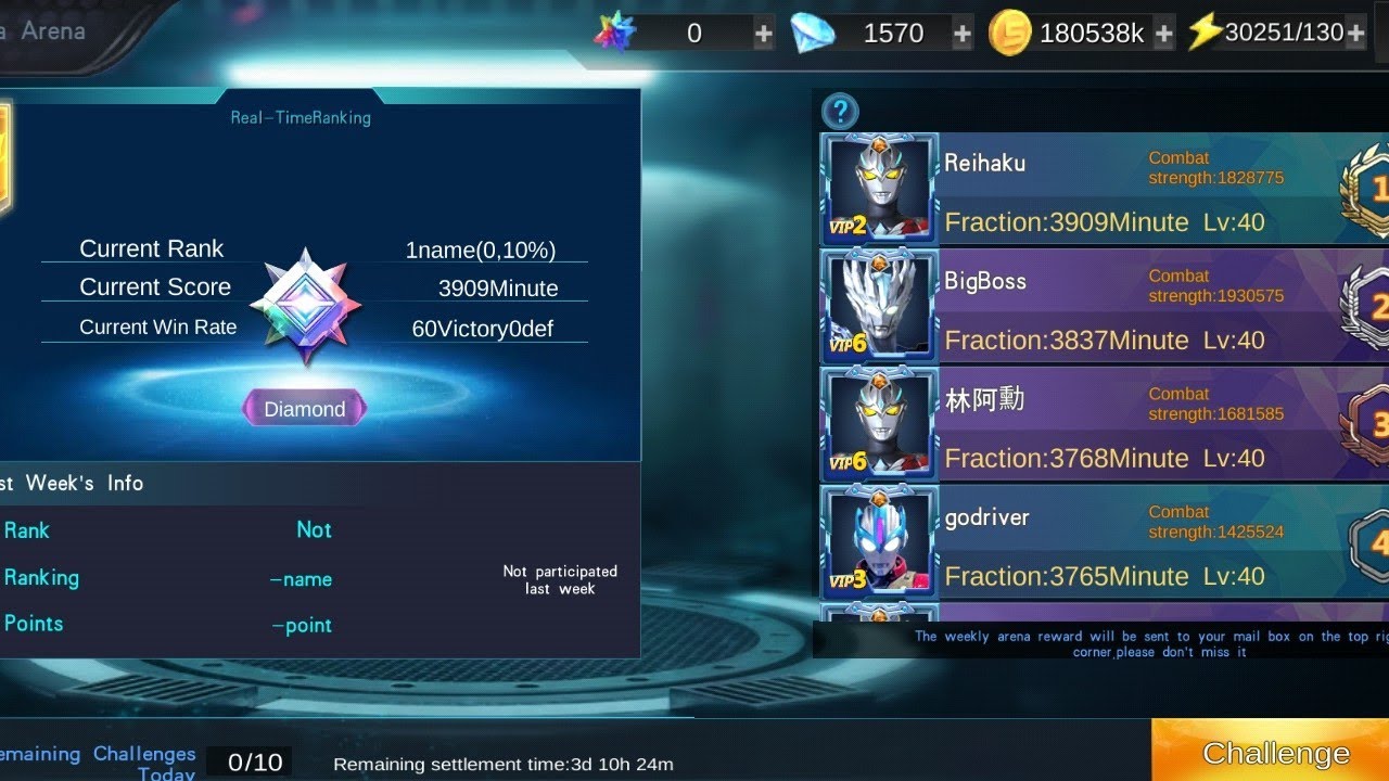 Main PVP lagi di Rank Diamond