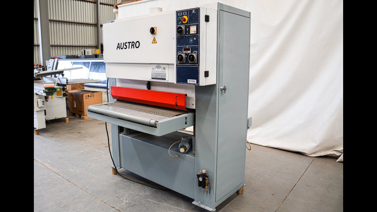 Wide Belt Sander in Action | Austro 1030 COMBI  | GFP Wood Work Machines