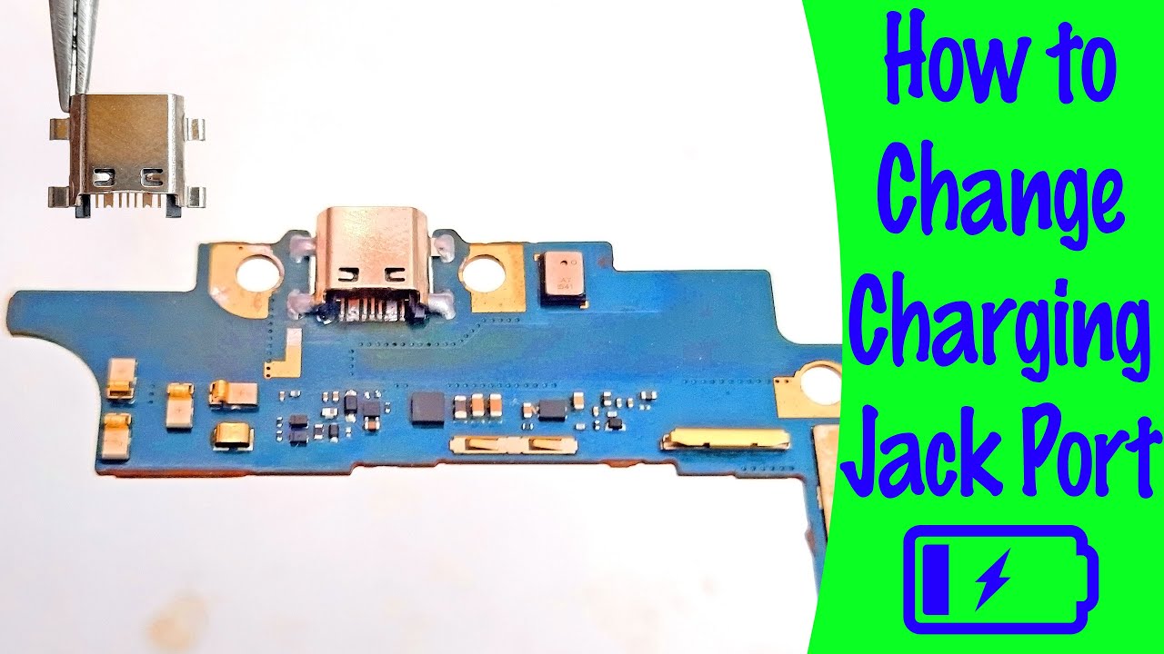 How to replace any android smart phone Samsung Galaxy charging port base micro USB jack Tutorial#20