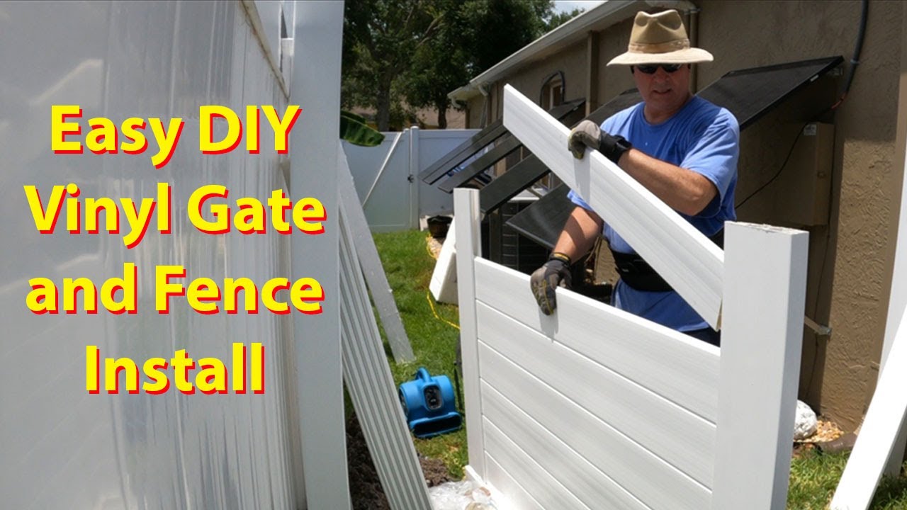DIY Vinyl Fence & Gate Installation | Easy To Do Even For Beginners