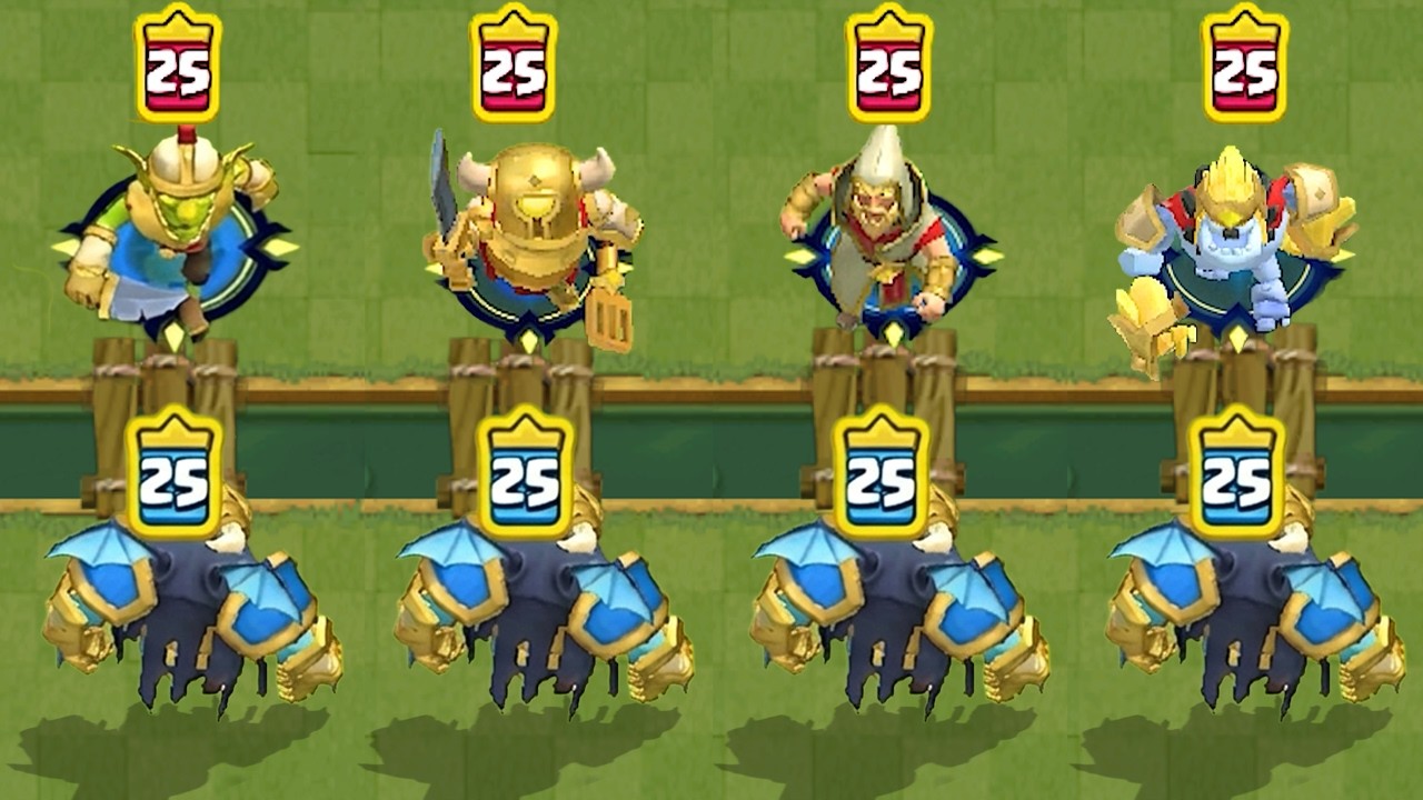 LEVEL 25 HERO MEGA MINION VS ALL HERO CARDS | Clash Royale