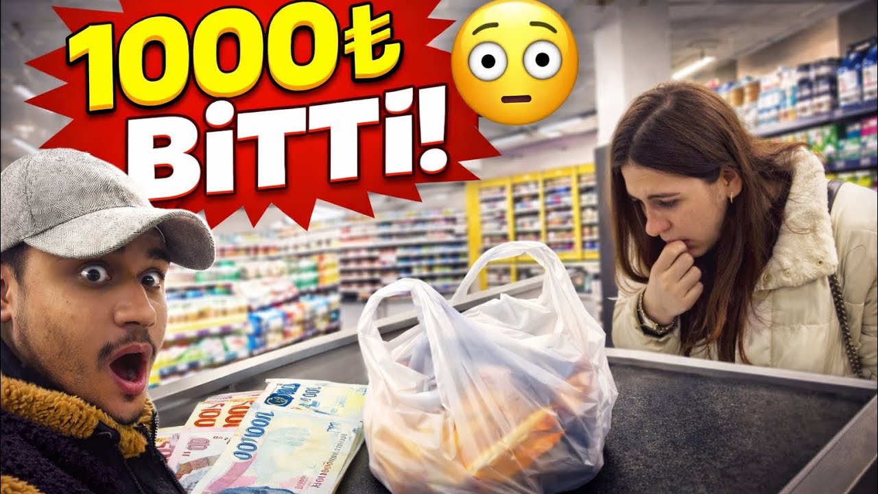1000TL İLE MARKET ALIŞVERİŞİ ŞOK OLDUM ? #turkey