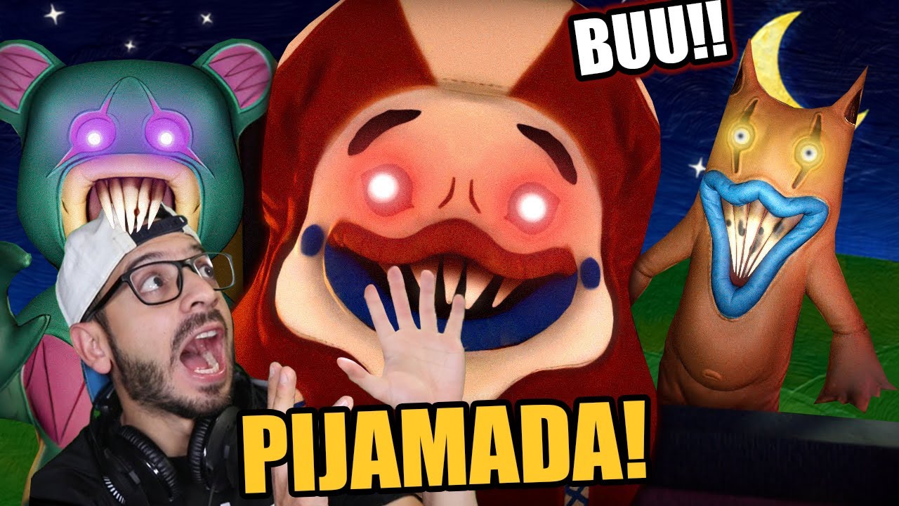 LA PEOR PIJAMADA DE TERROR 😱 | LOS PEORES MONSTRUOS en MI CASA | Juegos Luky