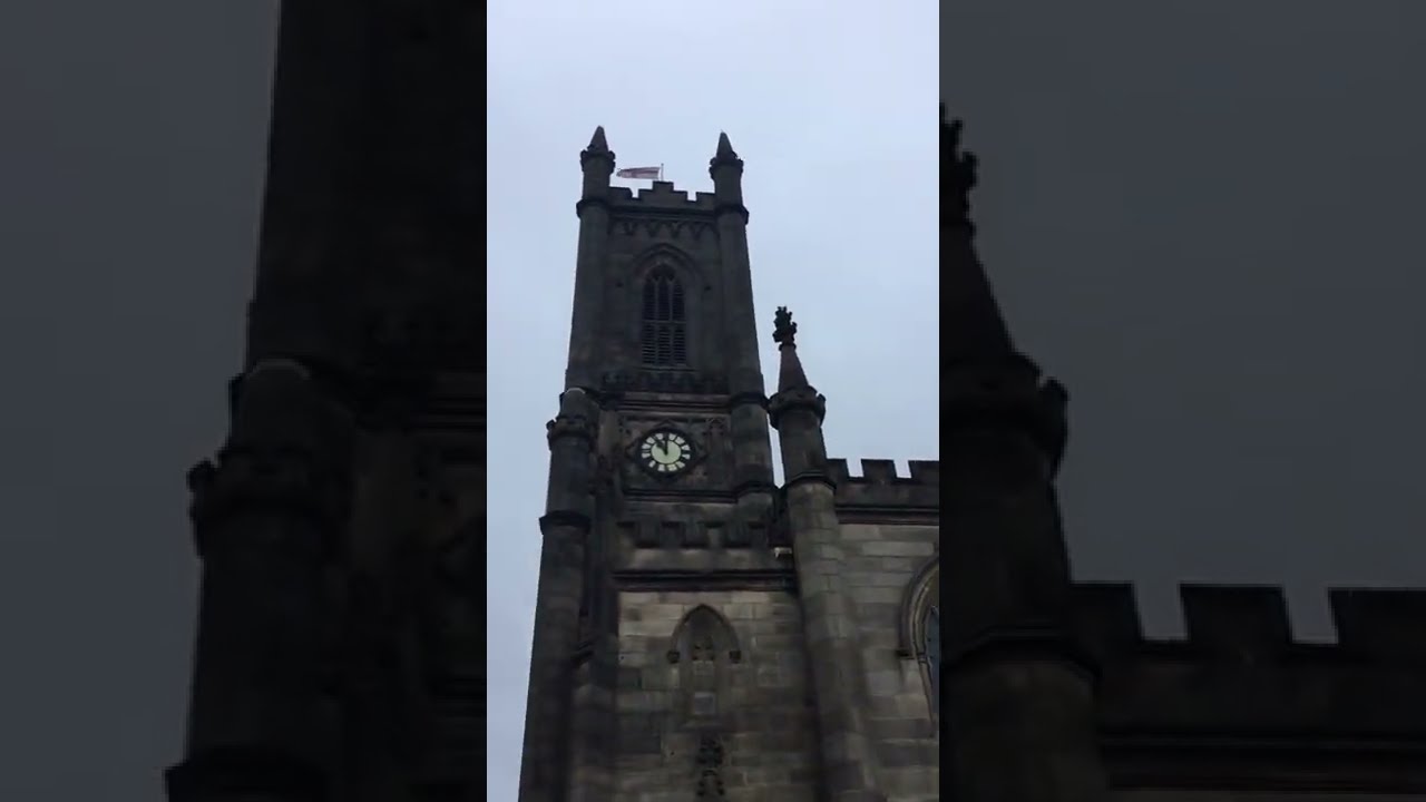 Oldham church bells and grounds old footage I just found Sarah's UK graveyard