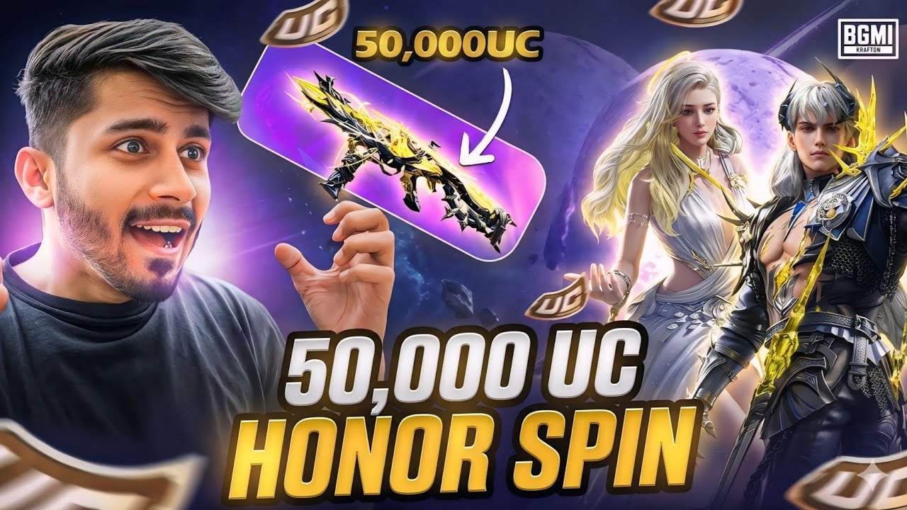 ​Cracking the BGMI Algorithm with a 50,000 UC World Record Honor Spin 😱 BGMI Crate opening