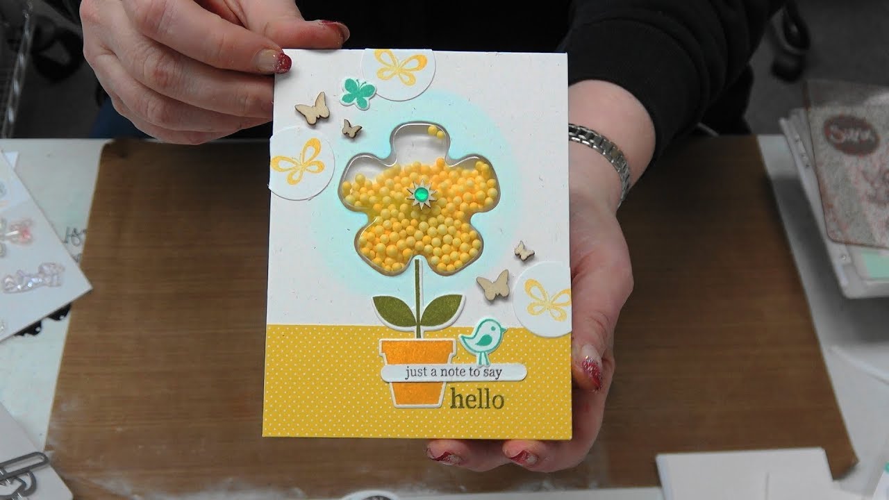 #282 Easy as 1, 2, 3 Shaker Cards Jillibean Soup Dies, Stamps & Cards by Scrapbooking Made Simple