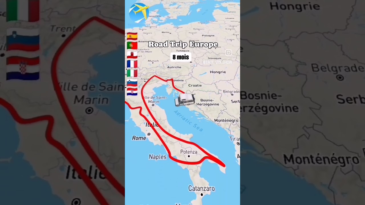 D&eacute;j&agrave; 8 mois de ROAD TRIP dans notre VAN AM&Eacute;NAG&Eacute; 😍 #vanlife #voyage #roadtrip #itineraire