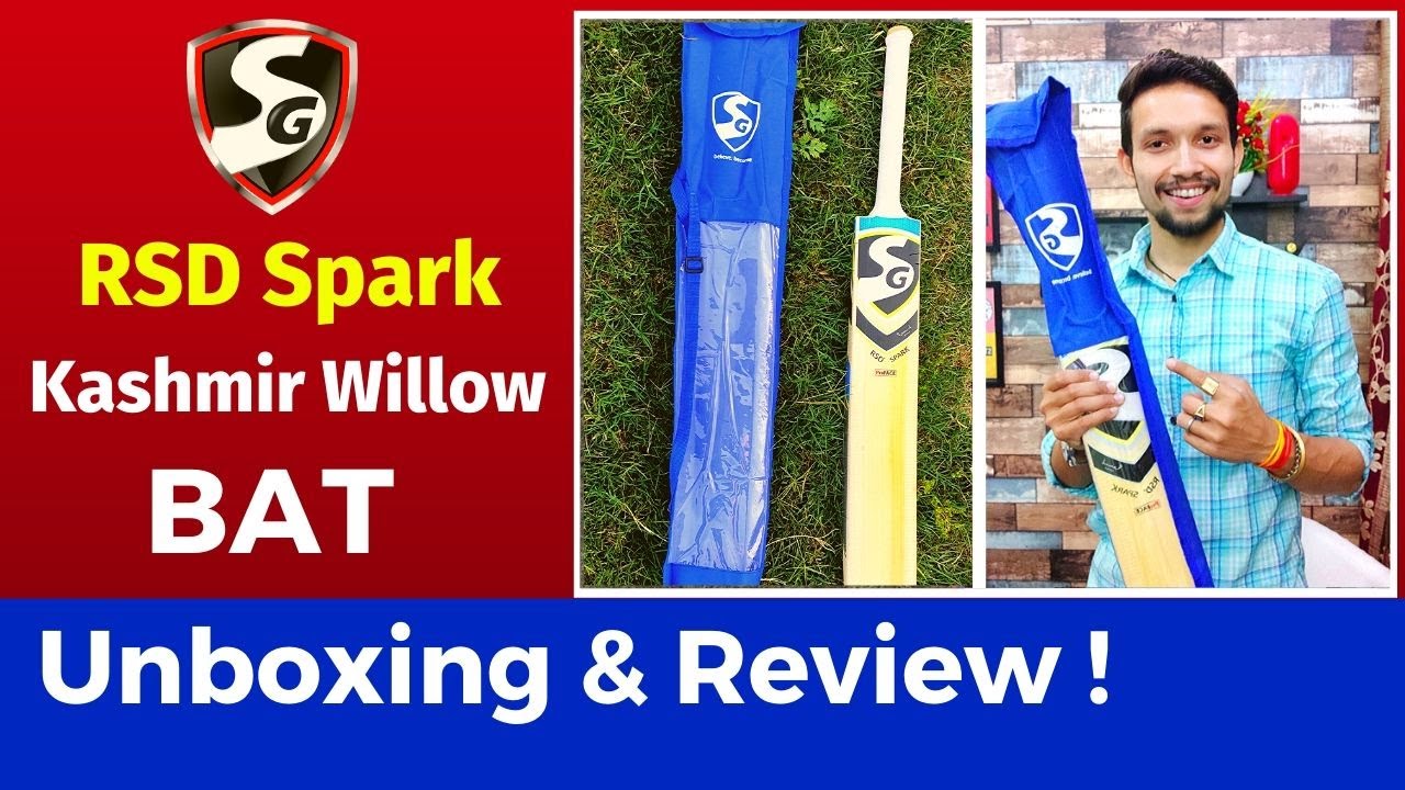 UNBOXING SG RSD Spark Kashmir Willow Cricket Bat REVIEW | BAT Under 2000 ? Sport Hukoty | Hindi