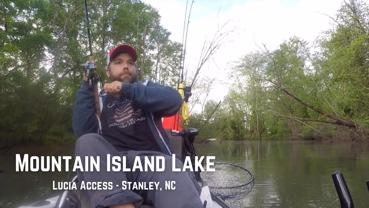 Mountain Island Lake / Catawba River - Lucia Access - Kayak Fishing for Bass - Stanley, NC