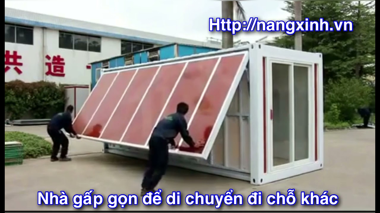 Nhà gấp gọn size Lớn. Nhà Contener, văn phòng di động