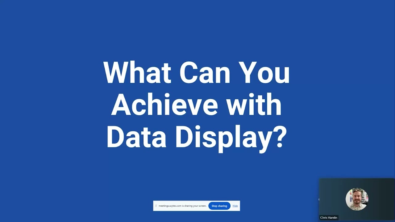 Scytec DataXchange Webinar  Data Display  Evolving Your Shop Floor with The Modern Smart Factory