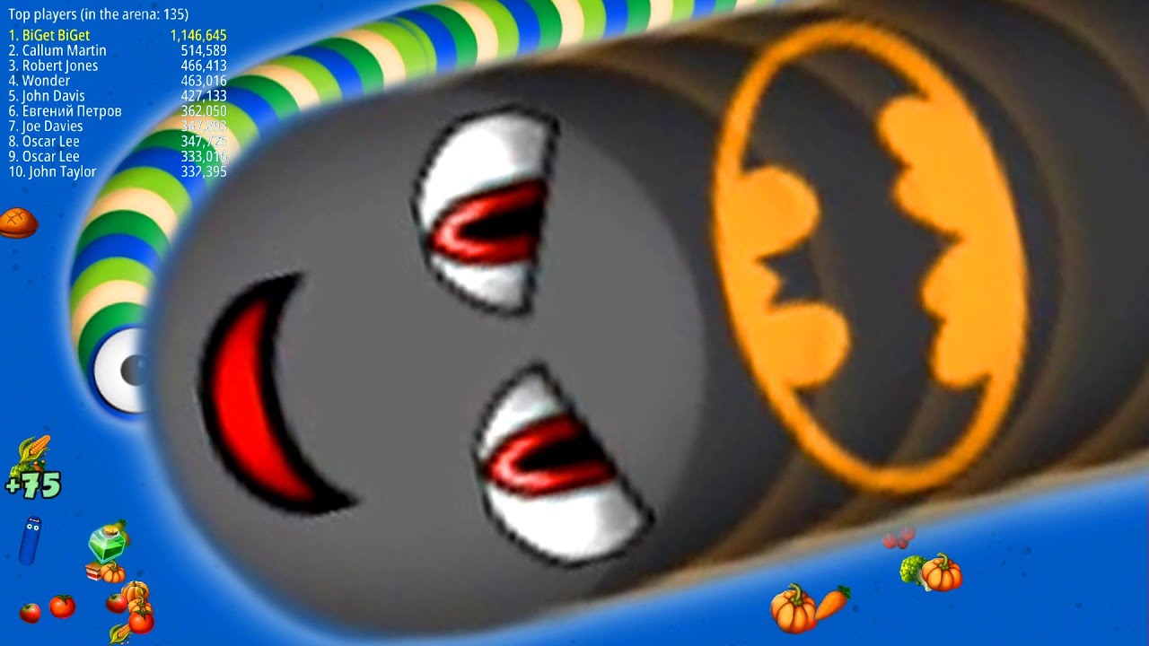 WormsZone.io Biggest Slither Snake Top 01 /Best World Record 1,915,000+ Score Epic WormsZoneio !