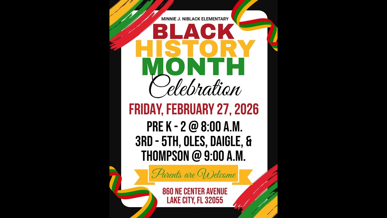 Minnie J. Niblack Elementary Annual Black History Month Program 9 AM