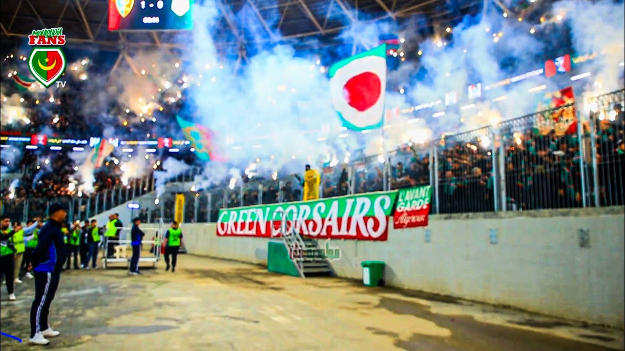 ,الفيراج سود يلهب 🔥 ملعب علي عمار( MCA 1 0 JSS) virage sud