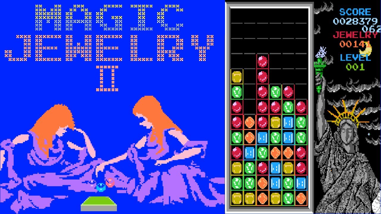 Magic Jewelry II (FC · Famicom / NES) unlicensed port | 28-level session for 1 Player 🎮🧩