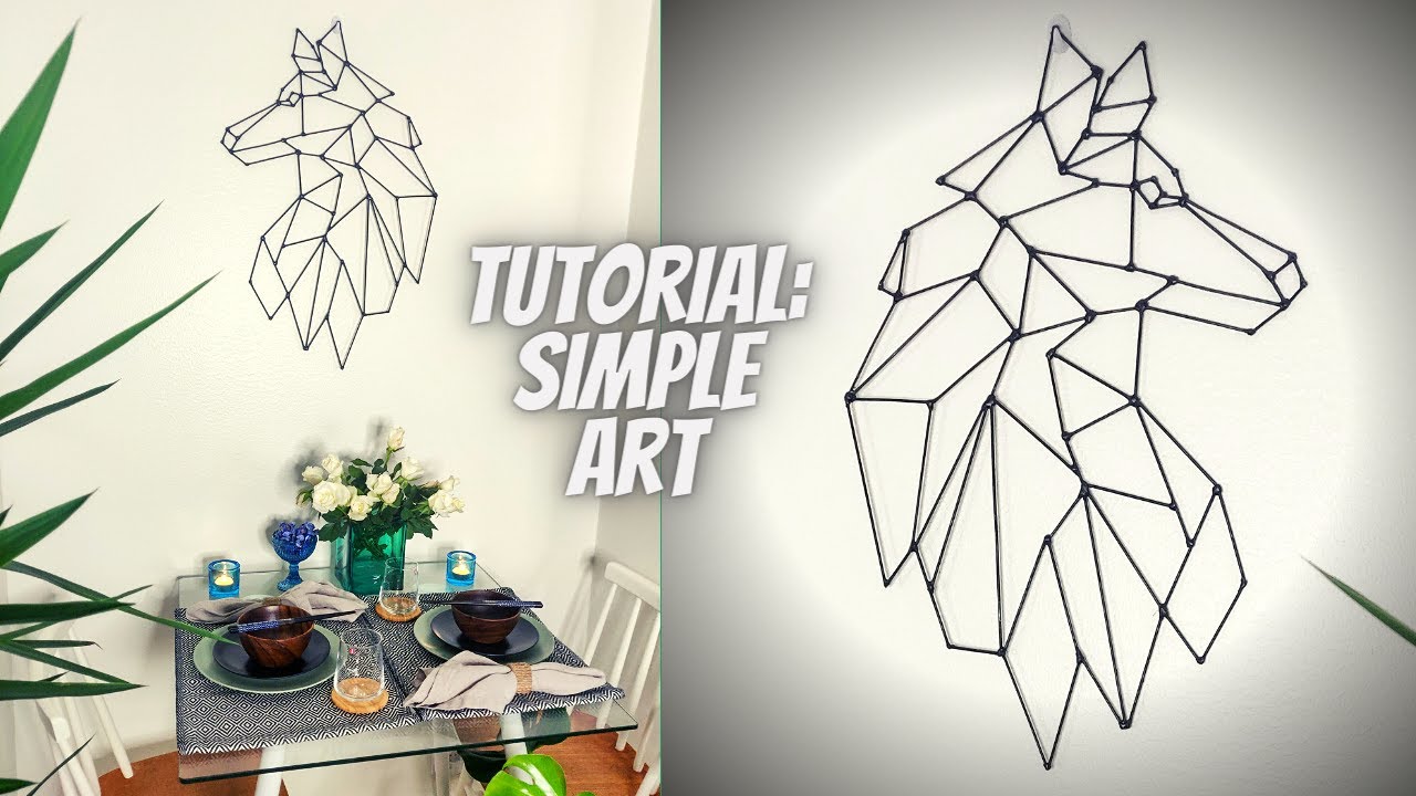 Tutorial: Turn BBQ Skewers Into Affordable, Simple DIY Wall Art | Geometric Wolf