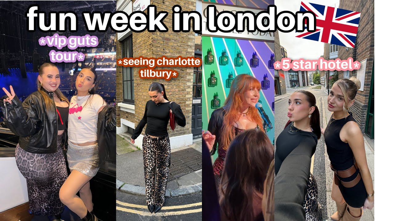 LONDON VLOG *Olivia Rodrigo guts tour, meeting Charlotte tilbury, staying at a 5 star London hotel*