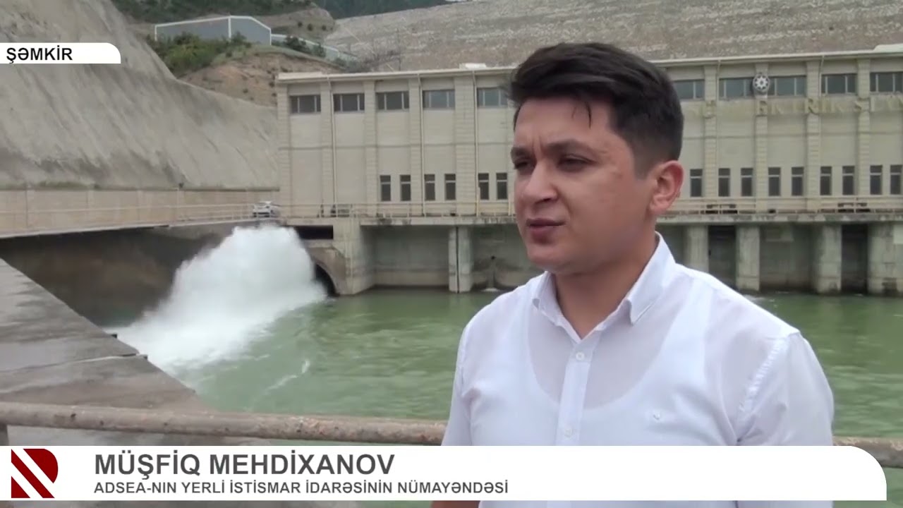 Şəmkirçay vasitəsilə suvarma suyu verilir 12 08 2024 REAL TV