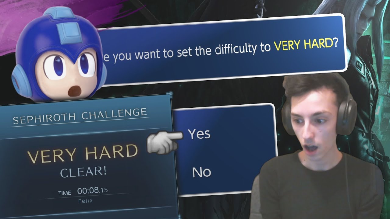 Speedrunning the Sephiroth Challenge with Rush Down Mega Man Plays!