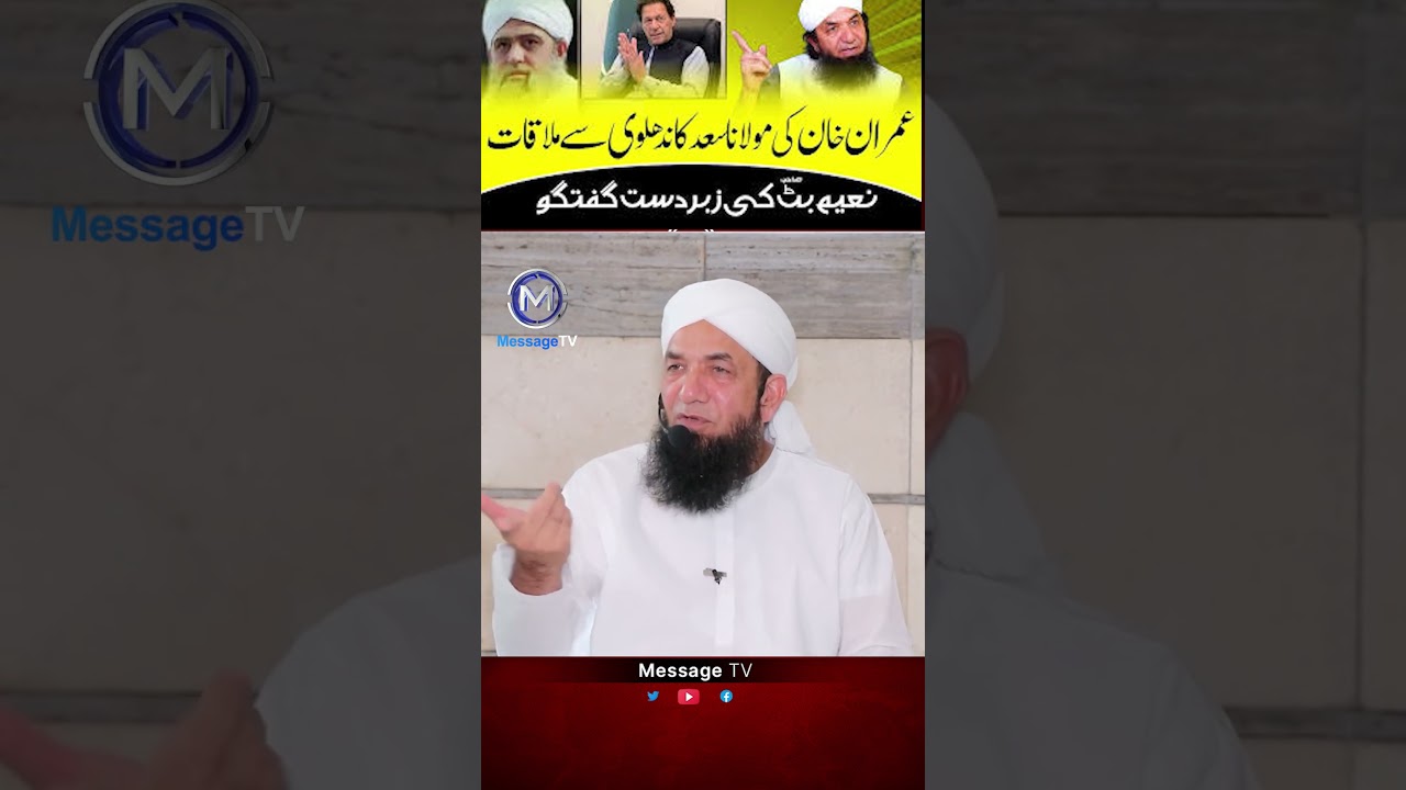 Imran Khan ki Maulana Saad Kandhalvi se Mulaqat! Excellent Talk by Naeem Butt #shorts