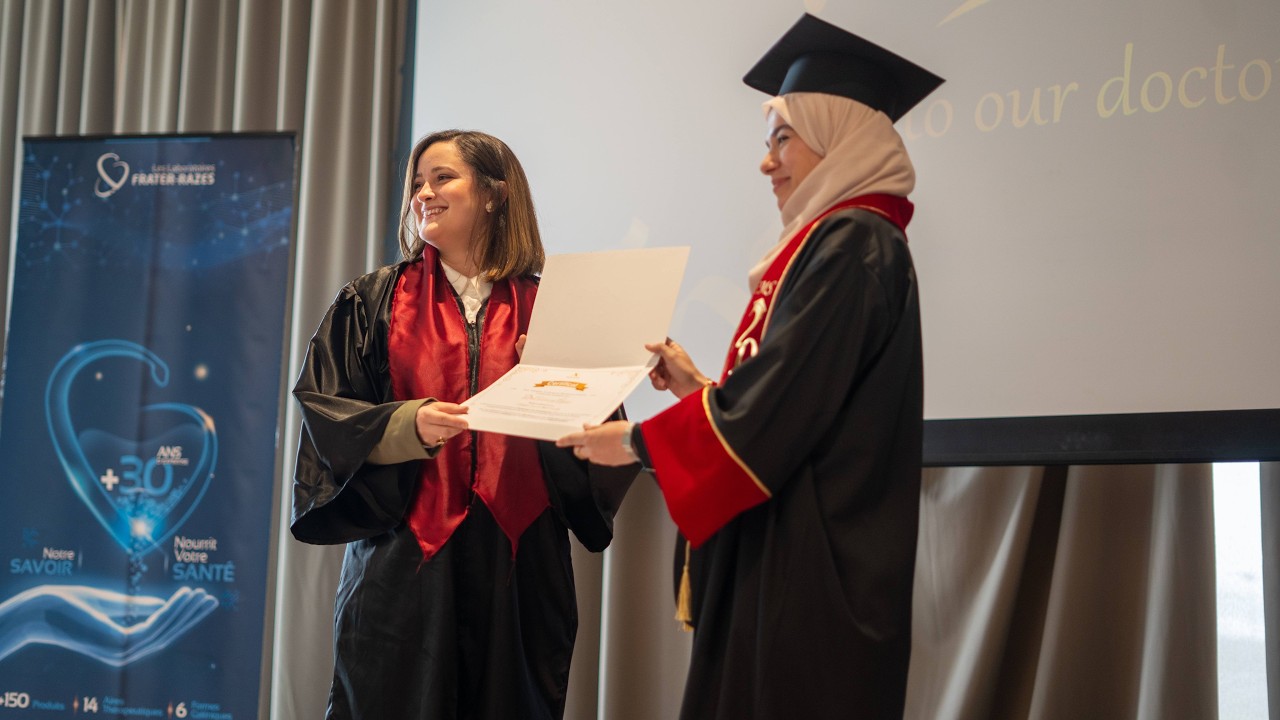 Les Laboratoires FRATER-RAZES accompagnent la remise des diplômes des médecins