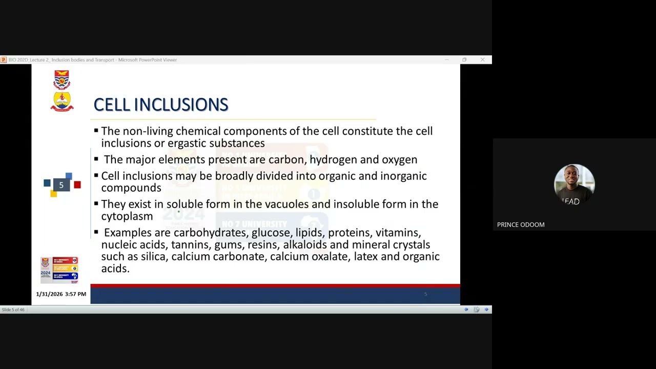 BIO202D CELL TISSUE AND ORGANISATION WEEK 2