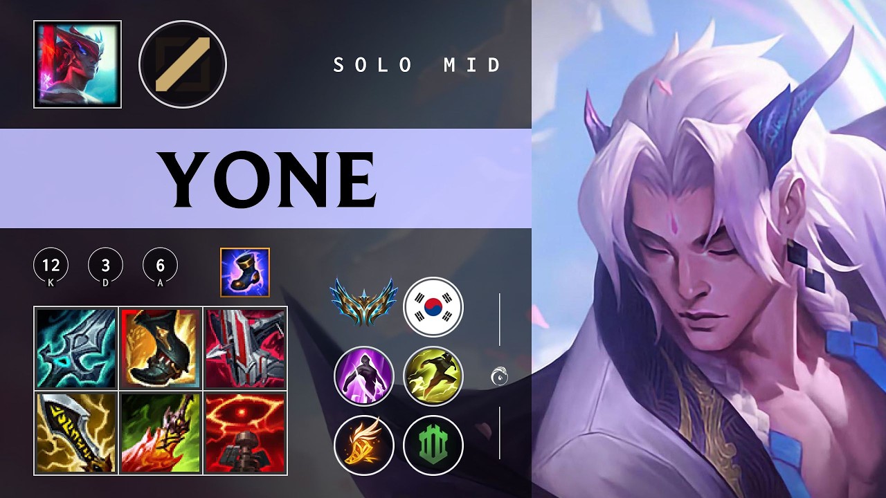 Yone Mid vs Azir - KR Challenger Patch 26.03