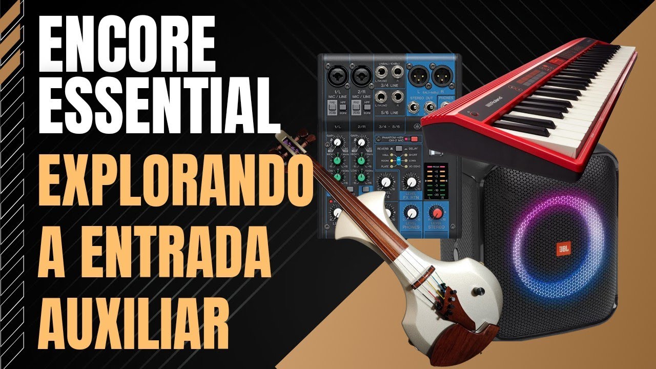 Como ligar Teclado e Mesa de Som na ENCORE ESSENTIAL? Será que PRESTA pra isso???