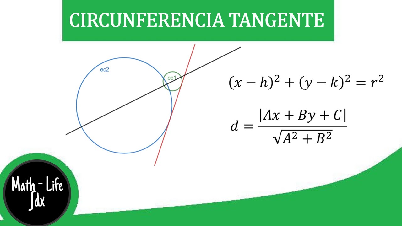 Circunferencia que pasa por dos puntos y es tangente a una recta | Geometría Analítica