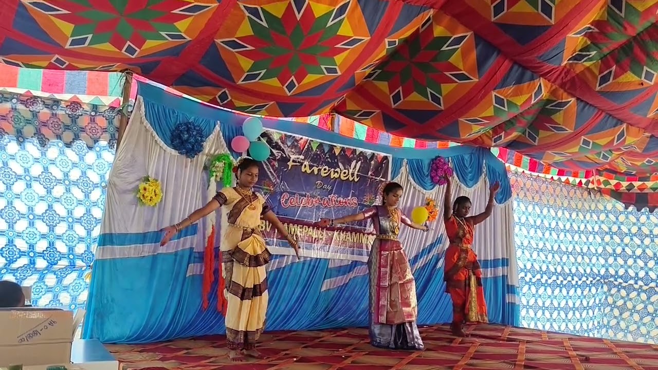 Students dance performance by farewell party 