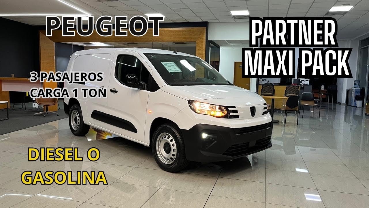 La mejor relación costo/beneficio // Peugeot Partner 2026 MaxiPack Diésel o Gasolina. Tu elige 