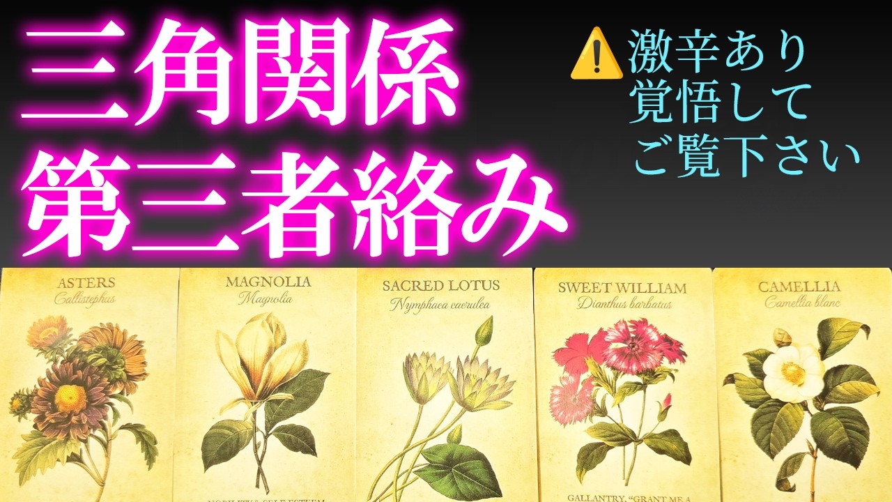 ⚠️忖度なし・激辛あり⚠️【三角関係】第三者（他の異性・親・子ども・会社など）が関わる恋愛でのあの人の「あなたへの気持ち」「第三者への気持ち」