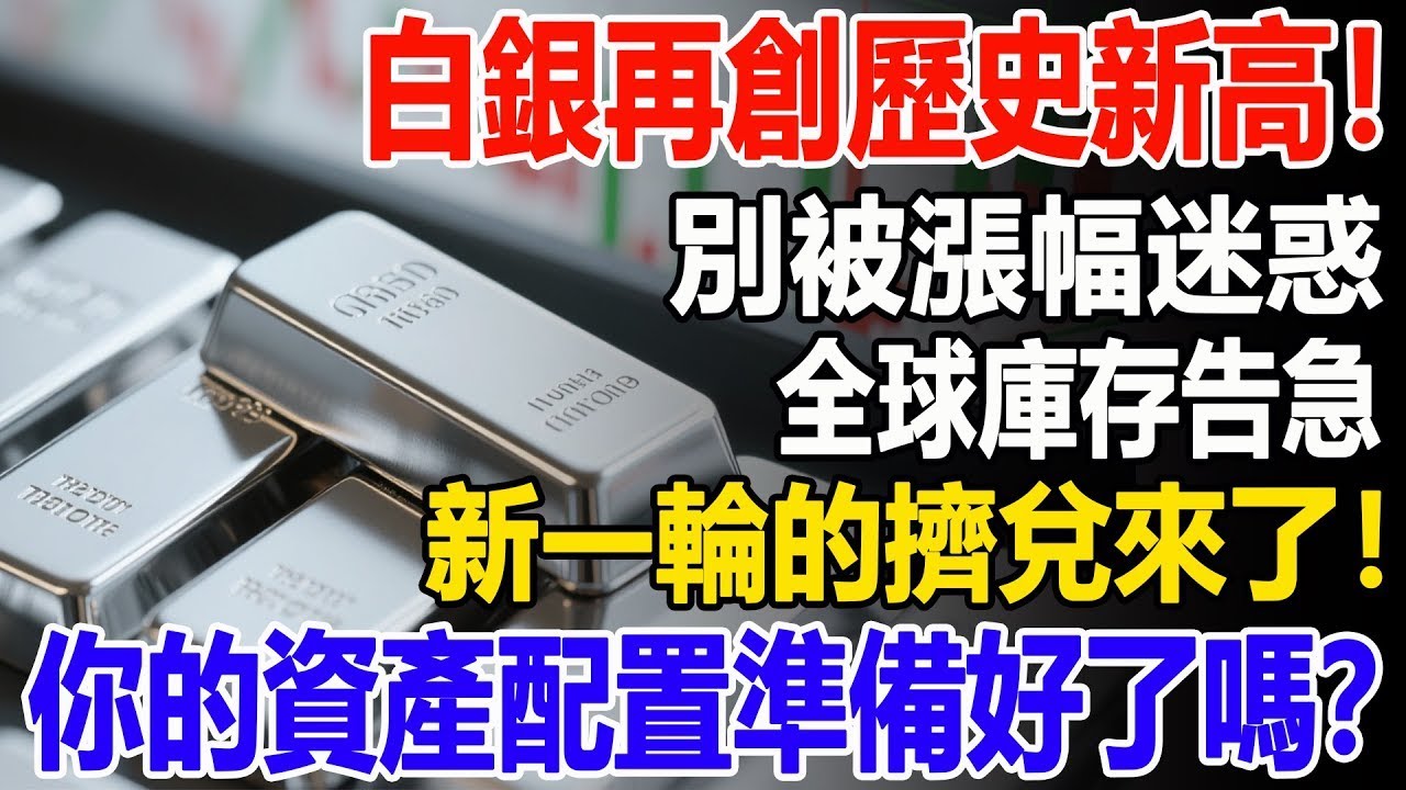 白銀再創歷史新高！別被漲幅迷惑，全球庫存告急，新一輪的擠兌來了！你的資產配置準備好了嗎？#白銀#資產配置#投資#理財#晚年幸福#晚年生活#退休生活#退休