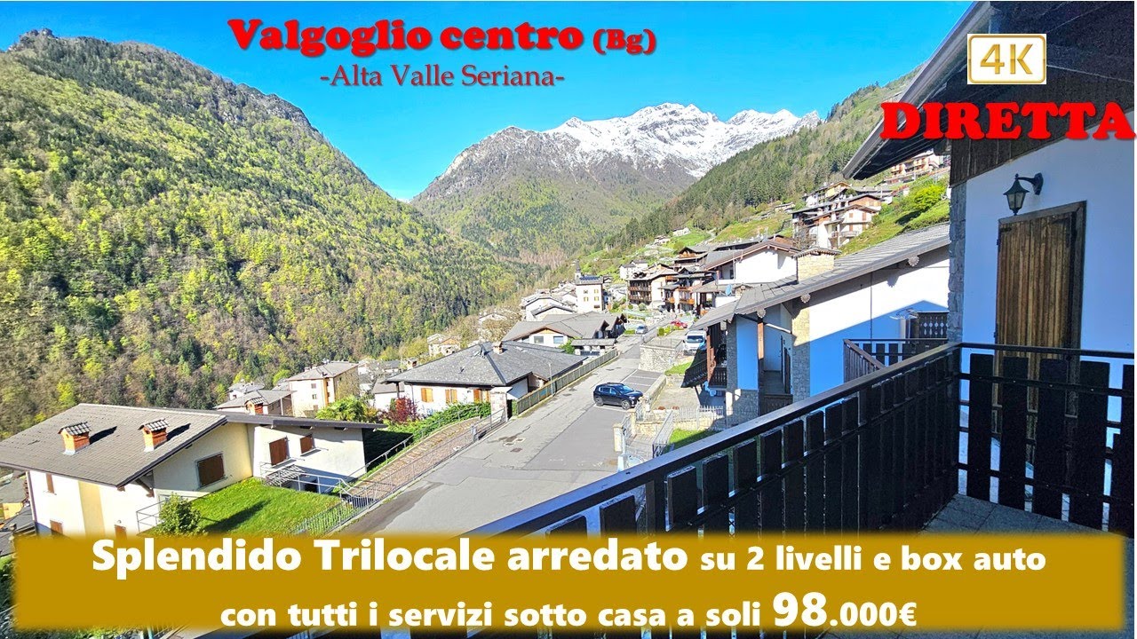 NON PIÙ DISPONIBILE: ALTA VALLE SERIANA - VALGOGLIO (BG), trilocale su 2 Livelli con box