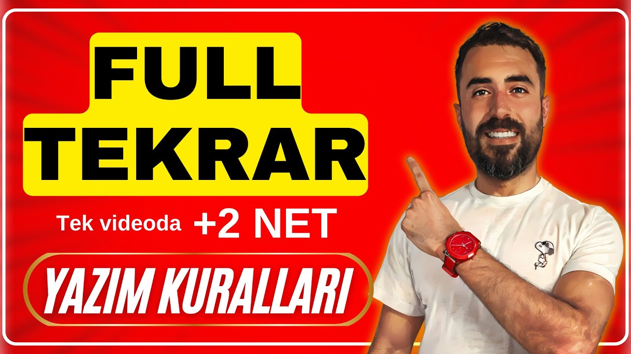 YAZIM KURALLARI FULL TEKRAR +2 NET / KPSS - TYT TÜRKÇE FULL TEKRAR 2024 - Deniz Hoca