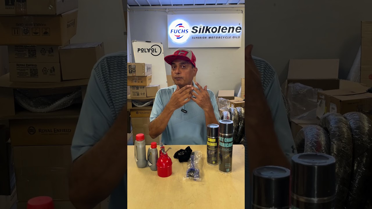 Что лучше? Смазка для цепи или масло? #bigbearbangalore #chainlube #motorcyclelife #motorcyclechain